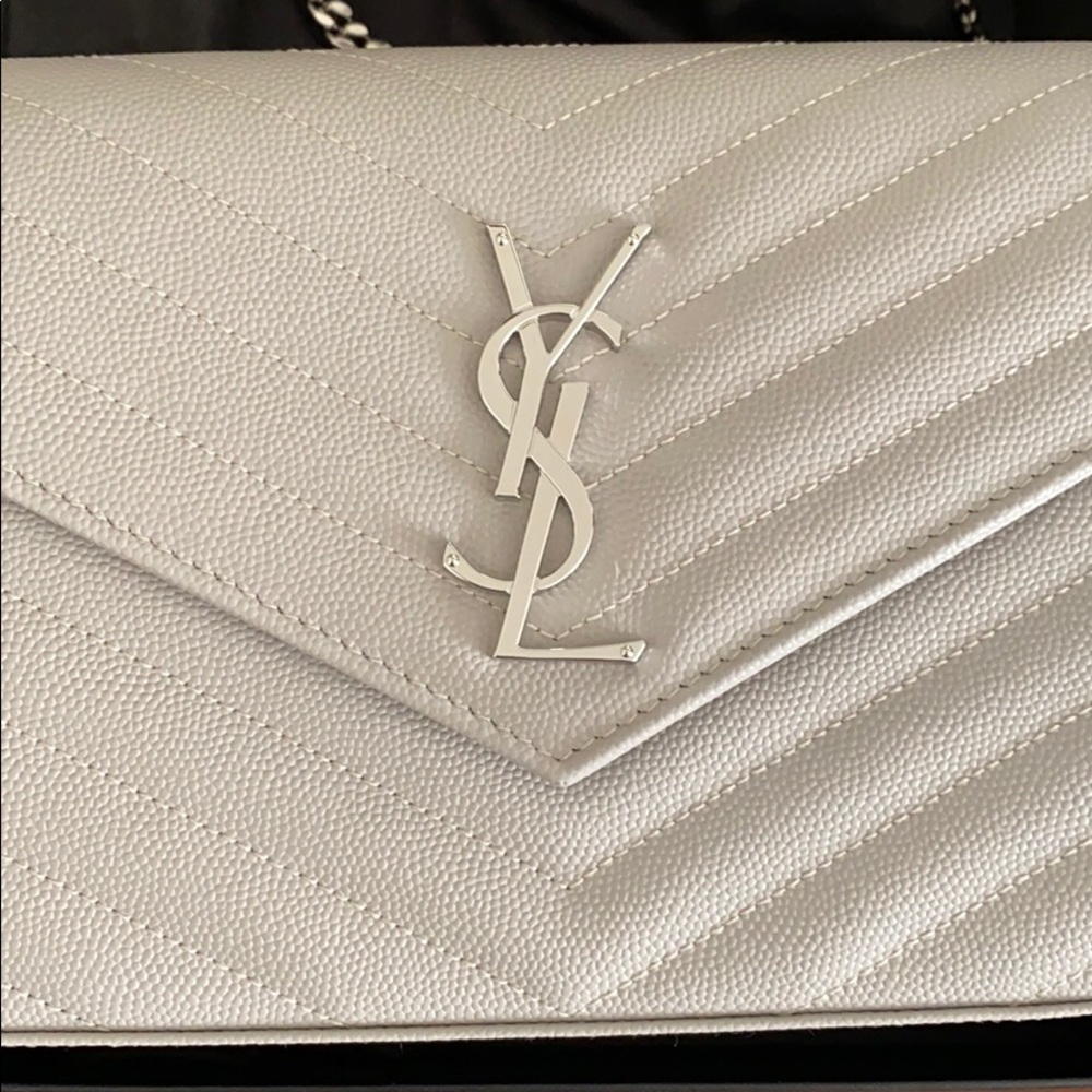 Never worn YSL wallet on chain